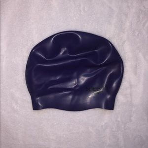 Dark purple swim cap